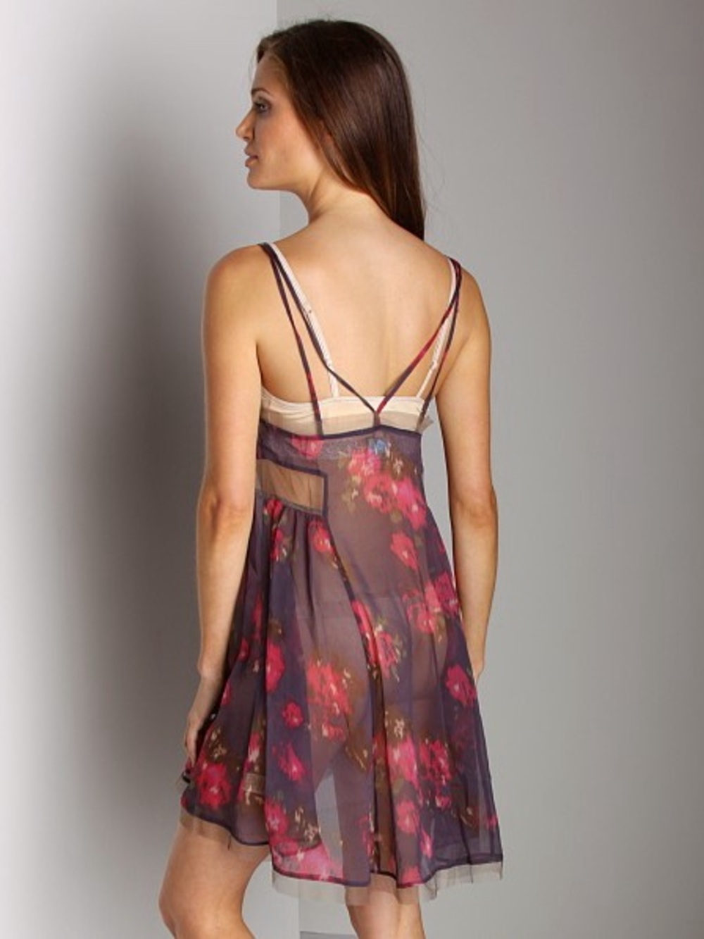 Free People Poppyfield Slip in Aubergine - Picture 4 of 10